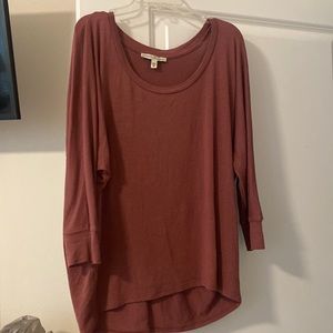 Pink/purple slouch top